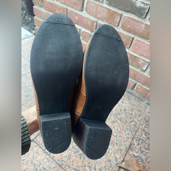 Vintage Inspired Leather Lace-Up Oxford Wingtip Platform Pumps With Rubber Sole - Picture 6 of 8